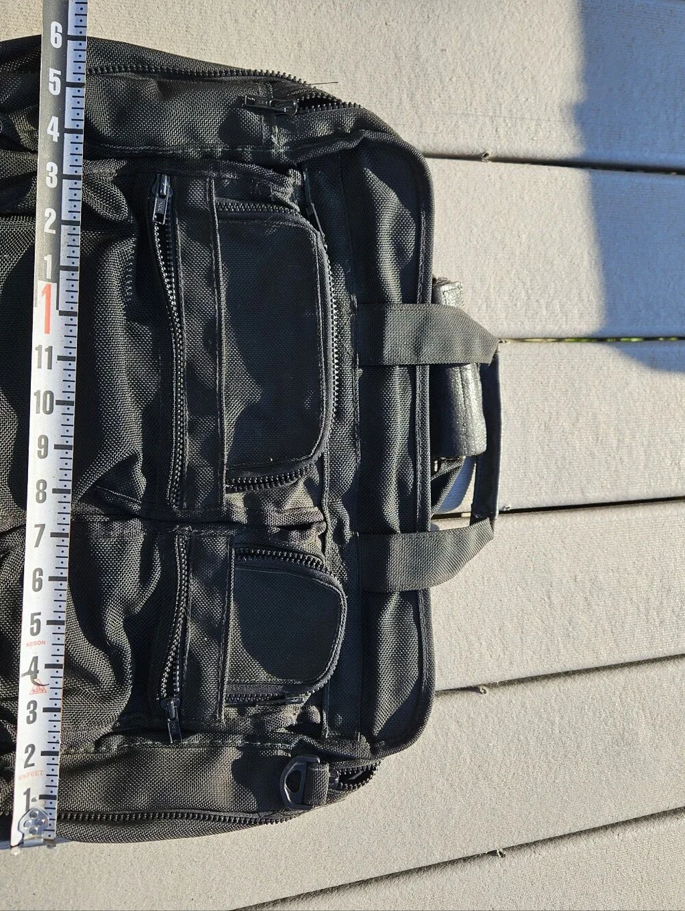 VTG Made in USA Ballistic Nylon Briefcase Black Tactical Travel Laptop Messenger